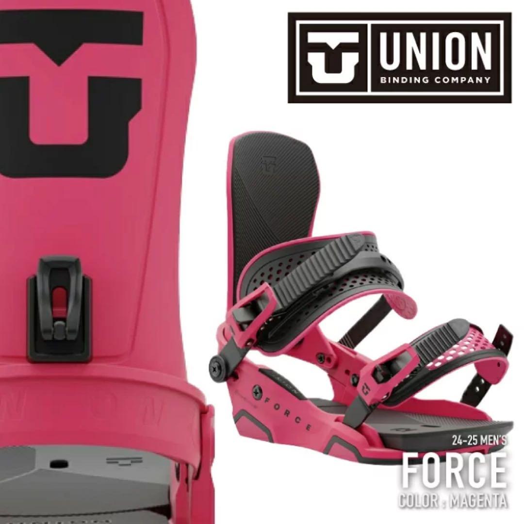 【新品】UNION FORCE Magenta メンズ M 24-25 UNION BINDING スノーボード ビンディング ユニオン UNION FORCE