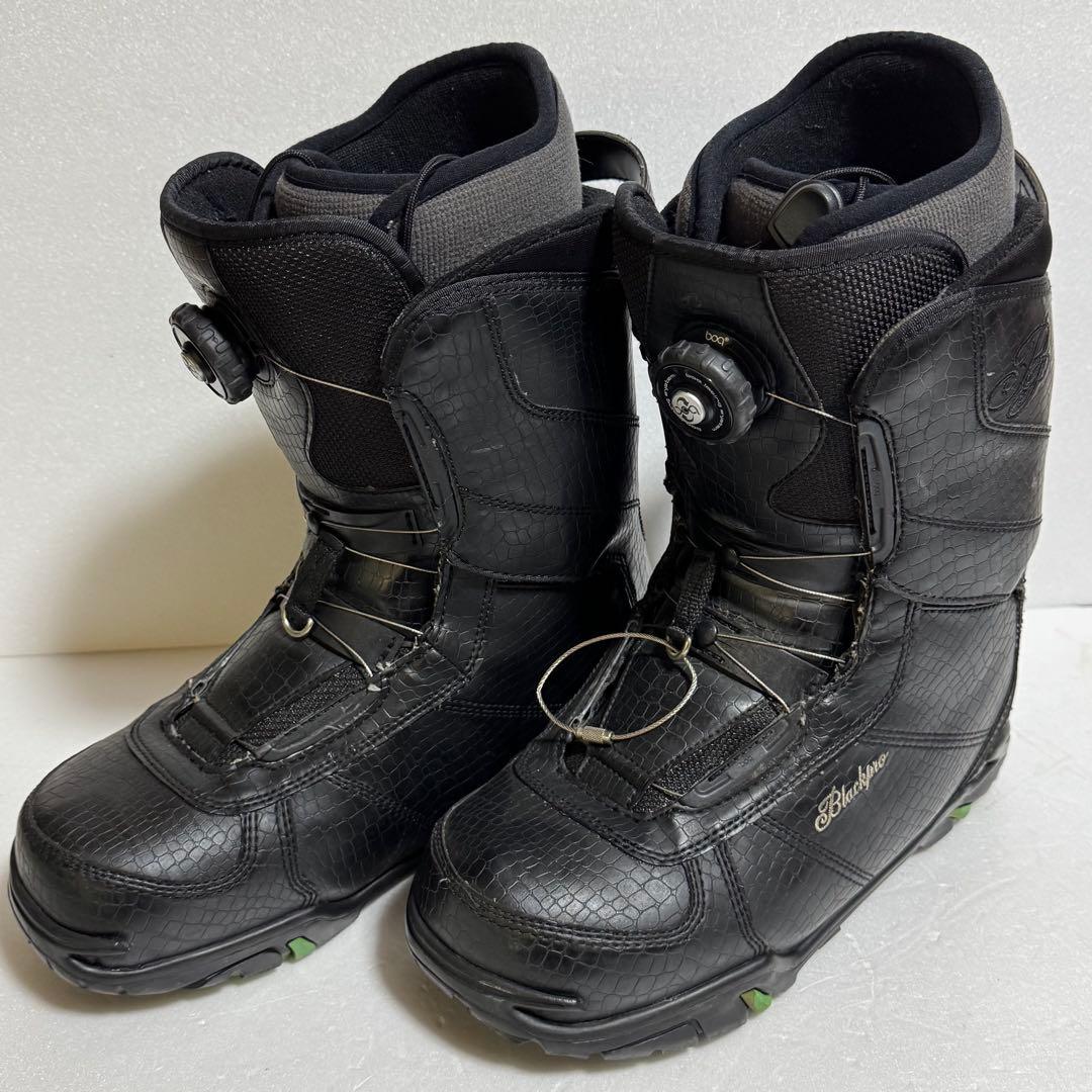 26cm Blackproスノーボードブーツ 男性用ブラック黒色BoAダイヤル式