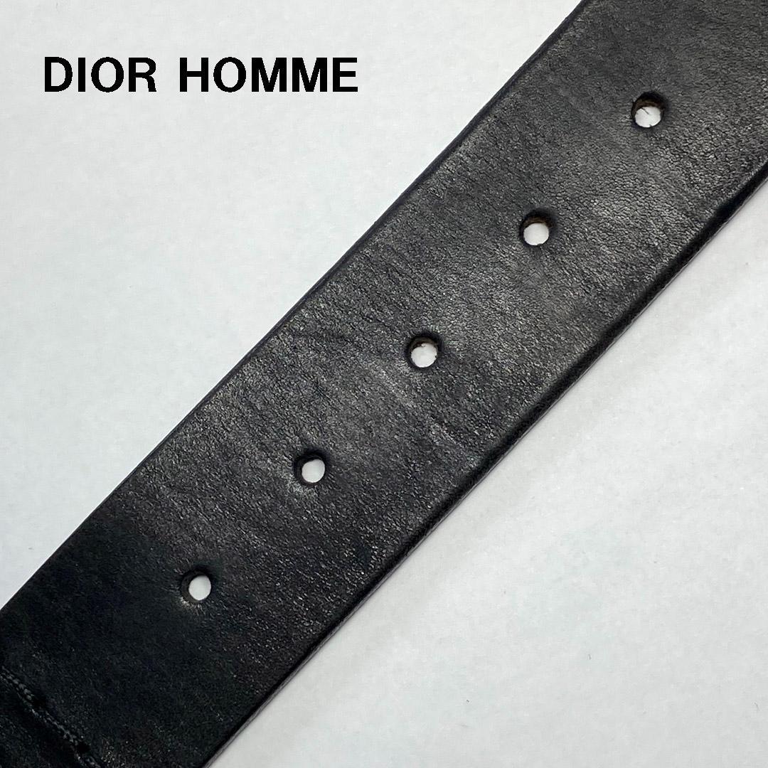 ディオールオム Dior Homme Hバックル ステッチベルト85 エディ期