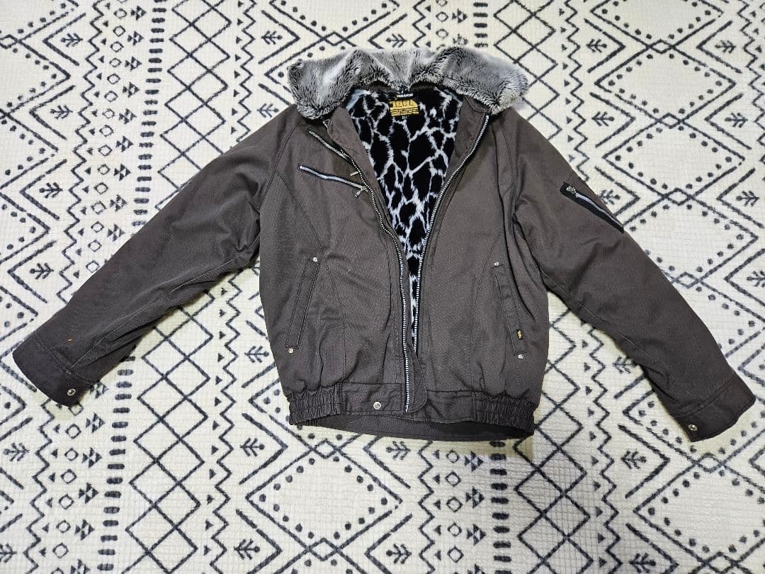 絶版☆限定 寅壱 パイロットジャンパー ヒョウ柄 アニマル ドカジャン