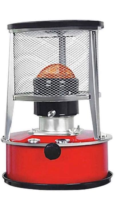 灯油 ストーブ 4.5L レッド アウトドア キャンプ 小型　石油ストーブ