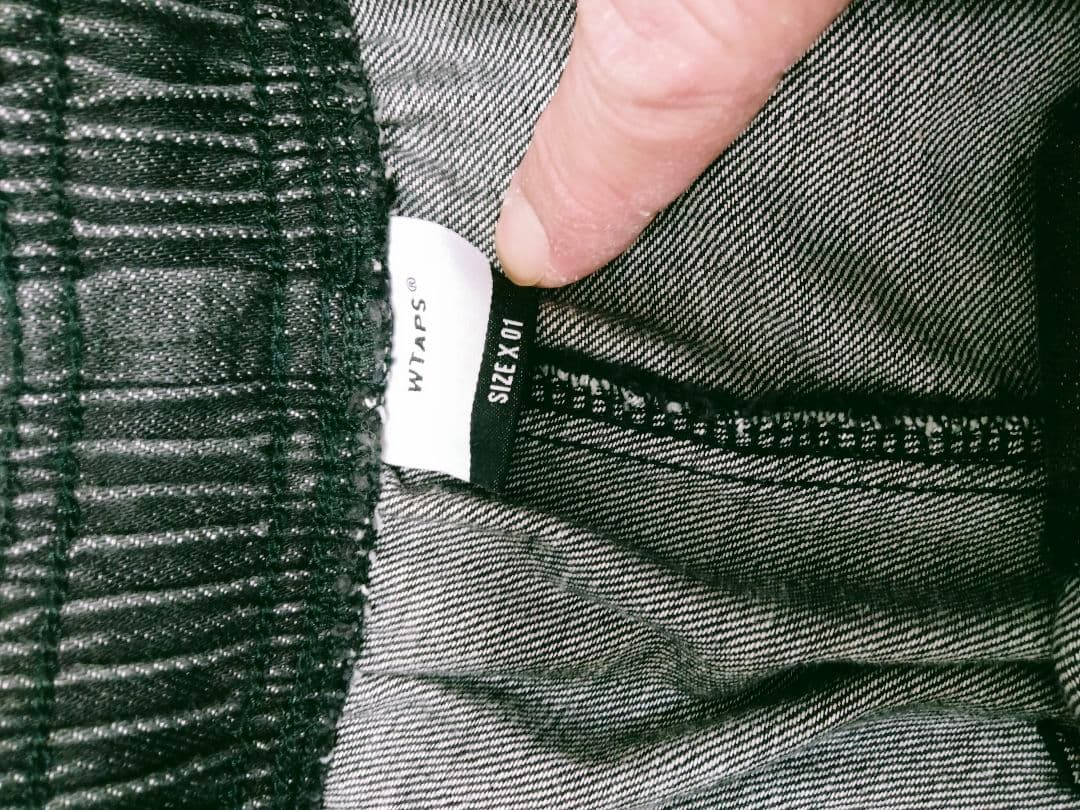 ダブルタップス21aw デニムパンツ ブラック サイズ1 新品。
