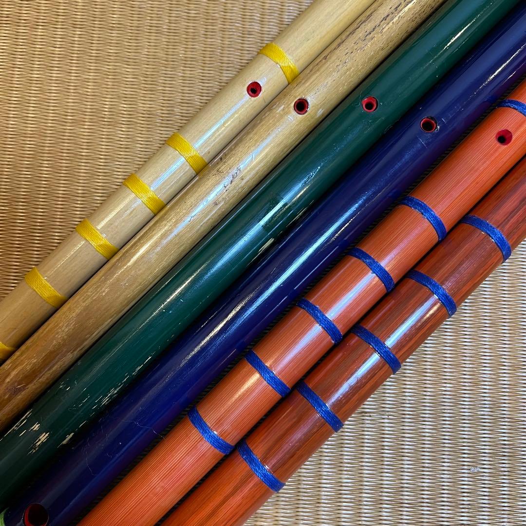 本日価格 天雅笛 各種6本まとめ売り（武田天雅作）篠笛 雅楽