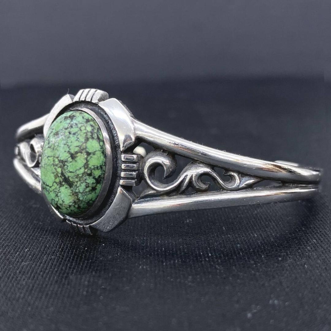 SAAD シルバー 925 ターコイズ アラベスク バングル - メルカリ