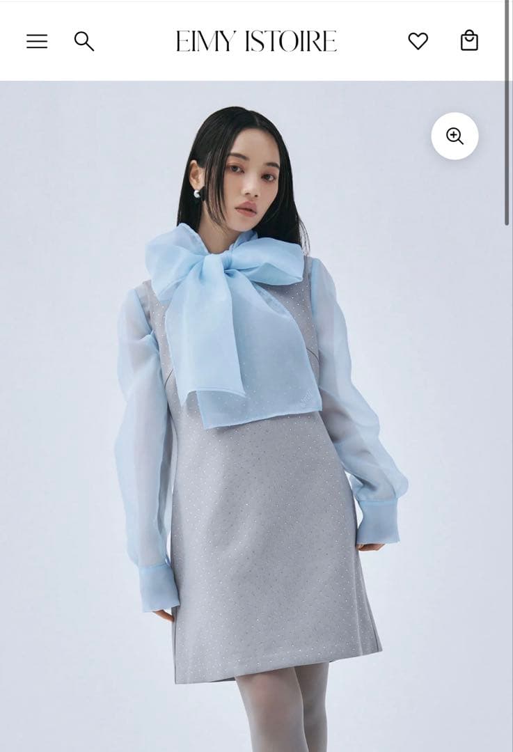 エイミーイストワール ビジュートリムミニワンピース - メルカリ