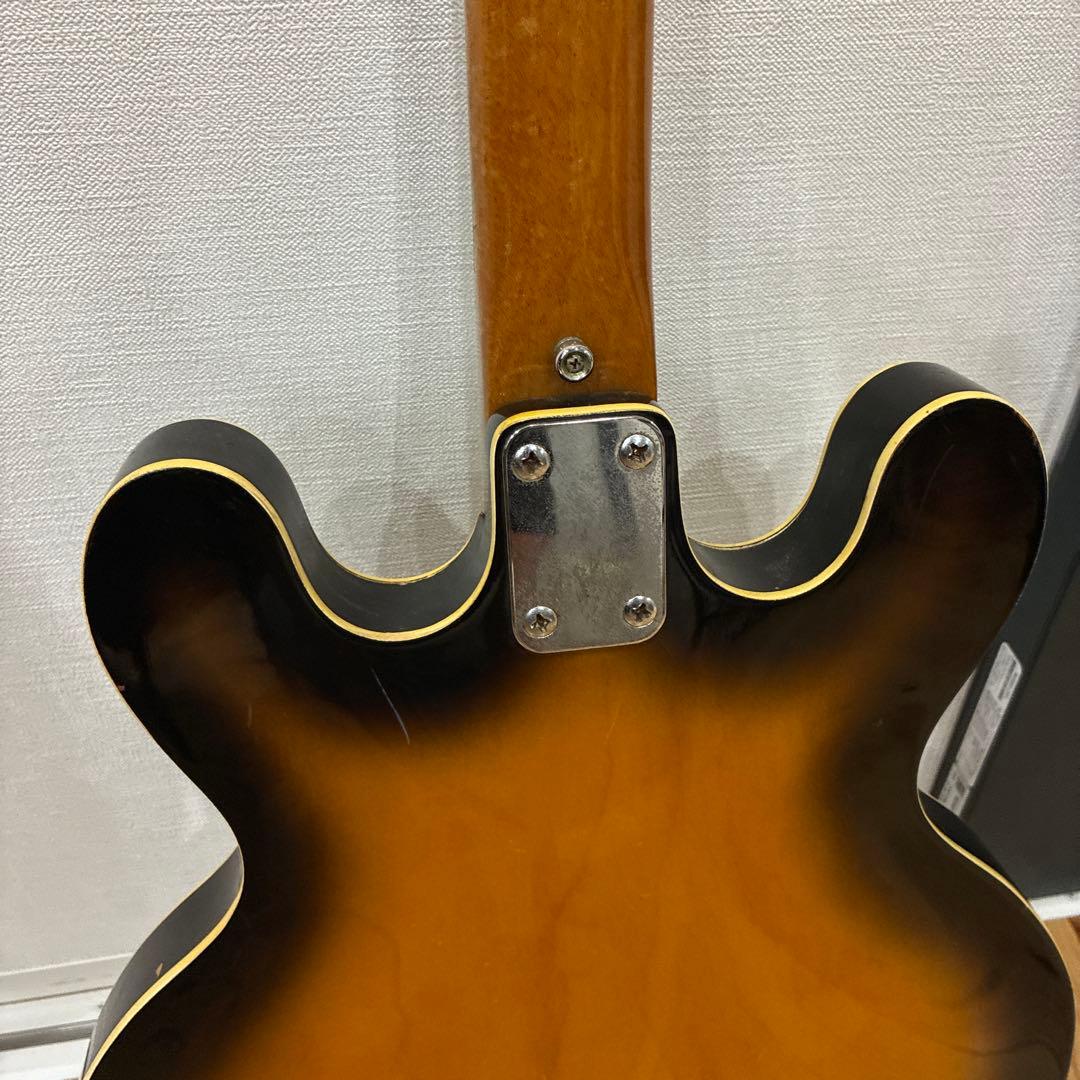 ジャンク】Sekova サンバースト セミアコースティックギター