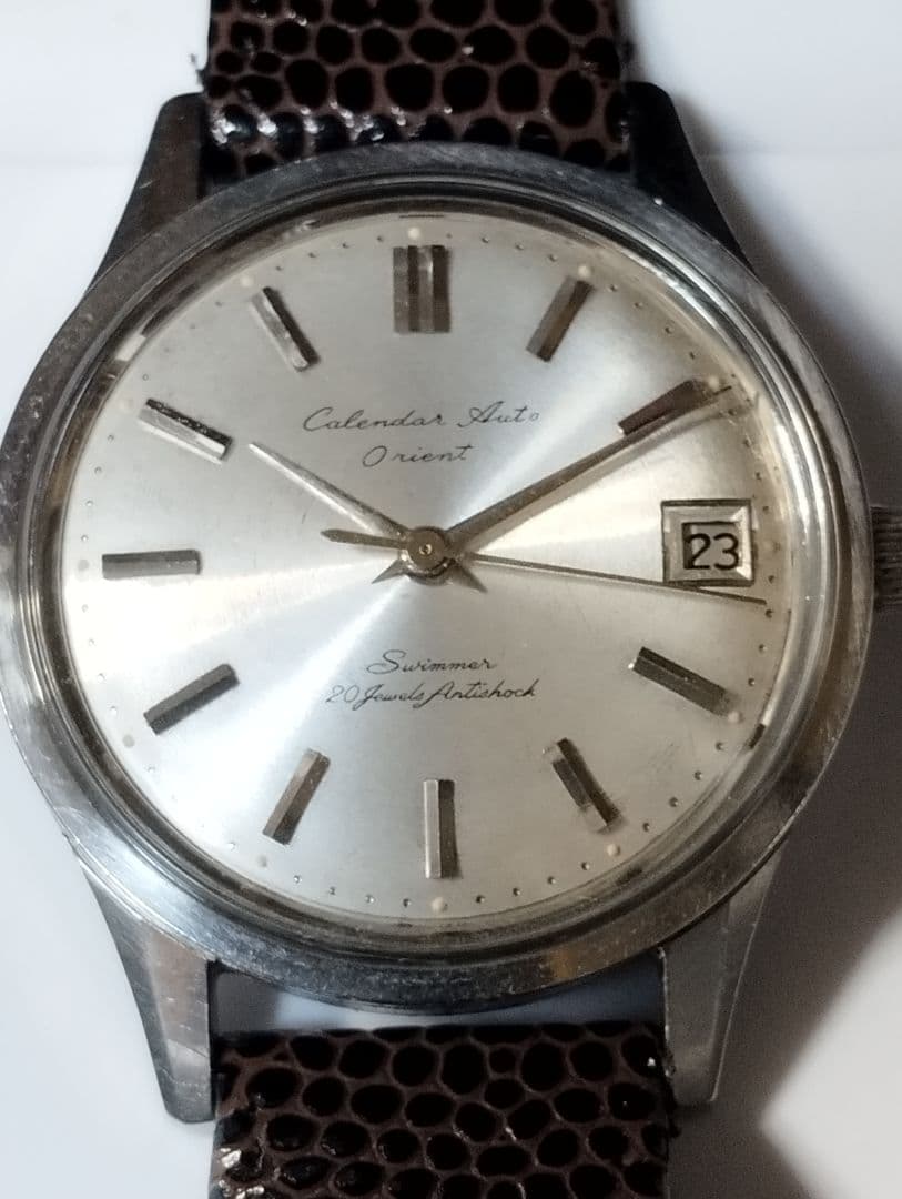 昭和国産腕時計【自動巻】カレンダーオート オリエント スイマー 20石