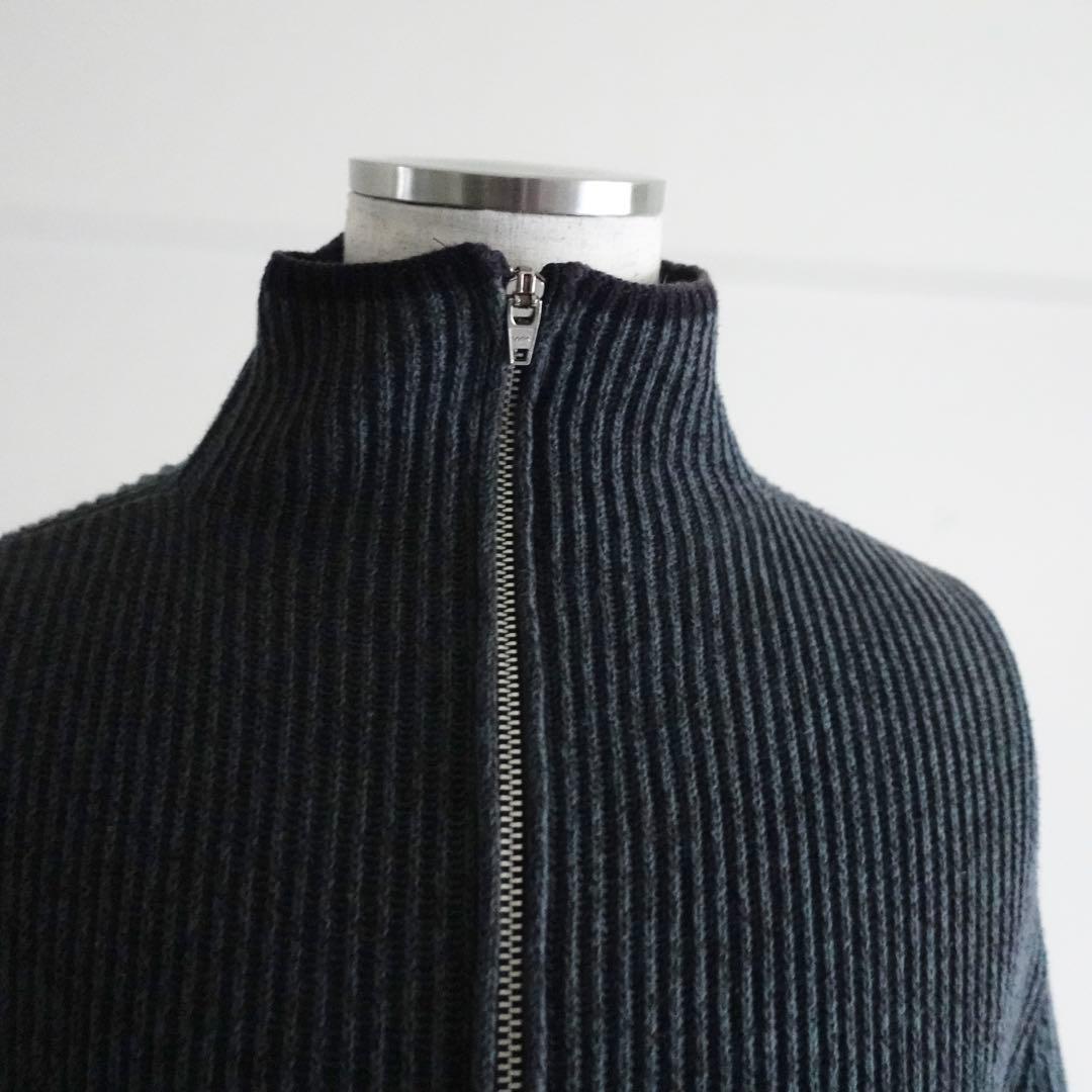 旧タグ】Margaret Howell コットン ドライバーズニット グレー 商品