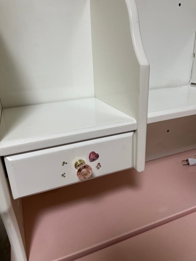 CRIMOCA様 ①ぼんぼんりぼんモデル くろがね学習デスク （ピンク） 完成品