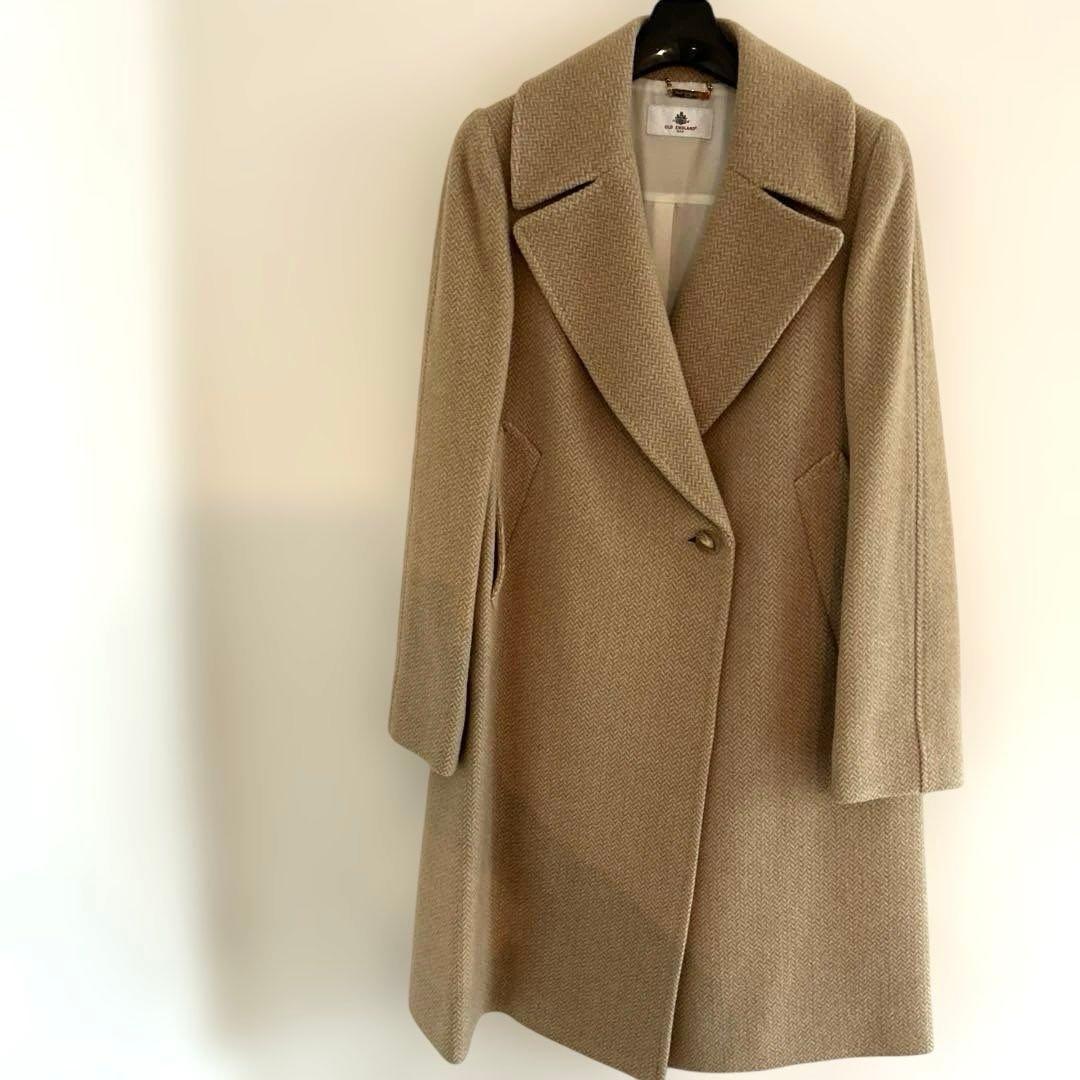 OLD ENGLAND キャメルチェスターコート old england “wool single coat” size36 オールドイングランド