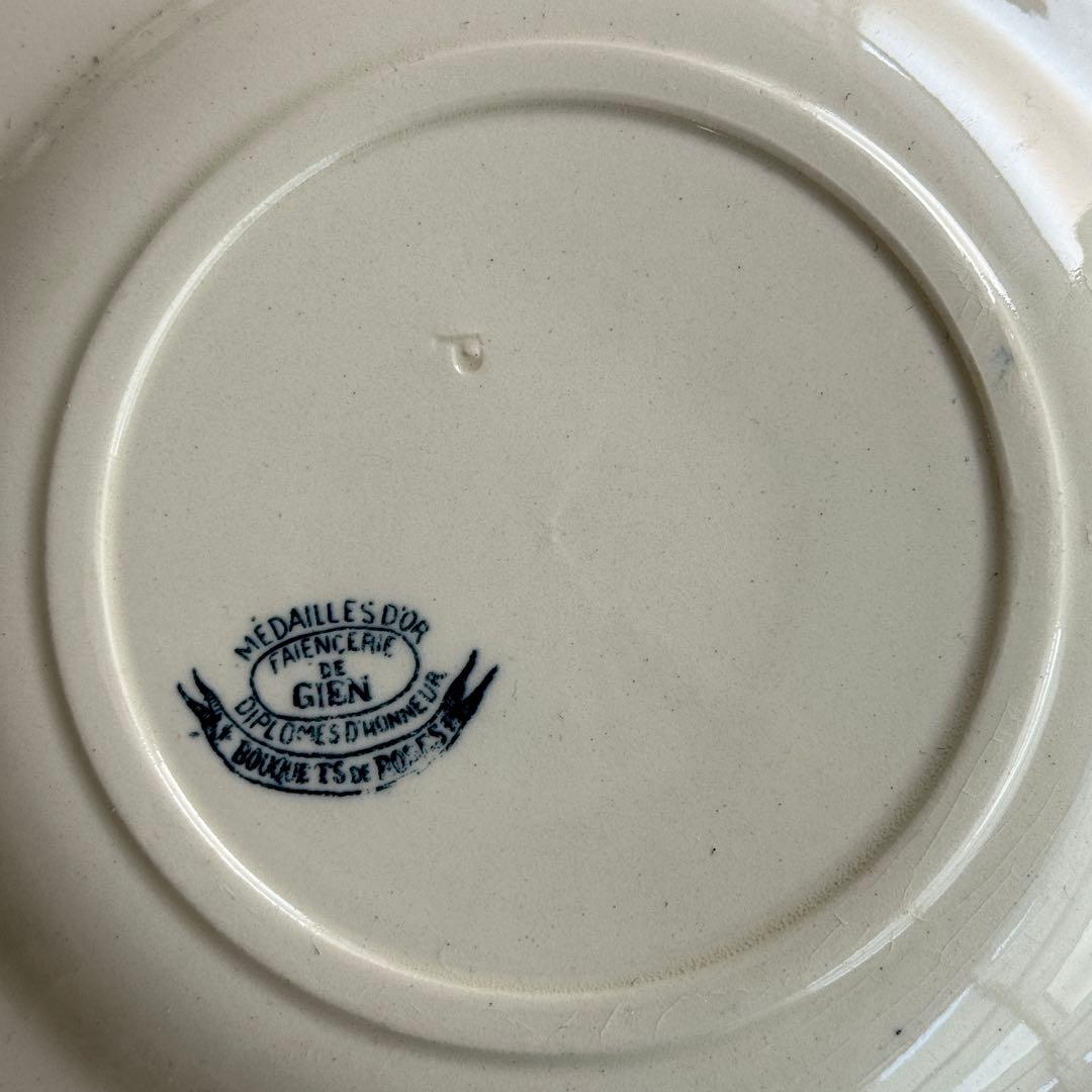 フランスアンティーク Gien Bouquets de roses デザート皿 - メルカリ