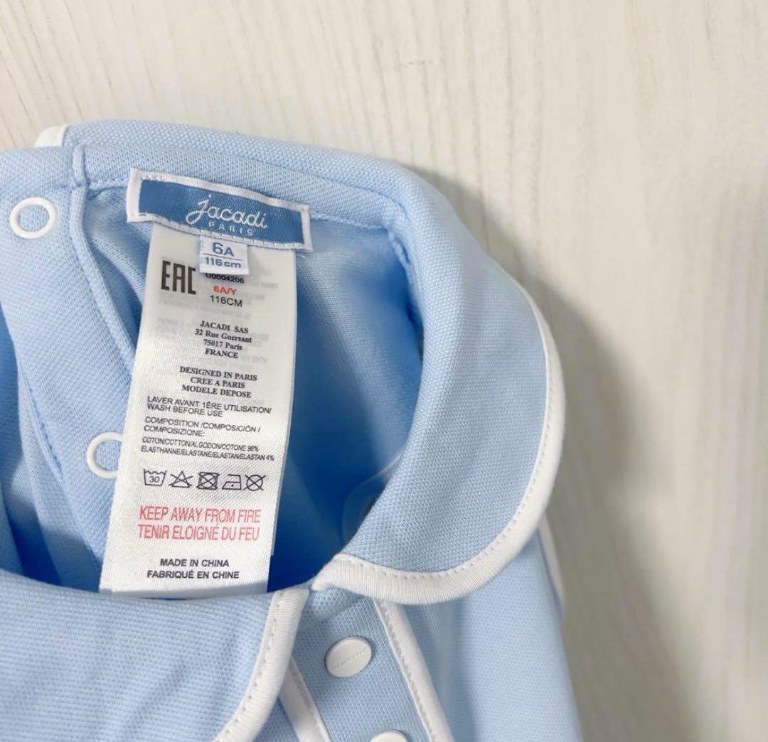 新品】jacadi 水色 スポーティーシックワンピース 5A 6A - メルカリ