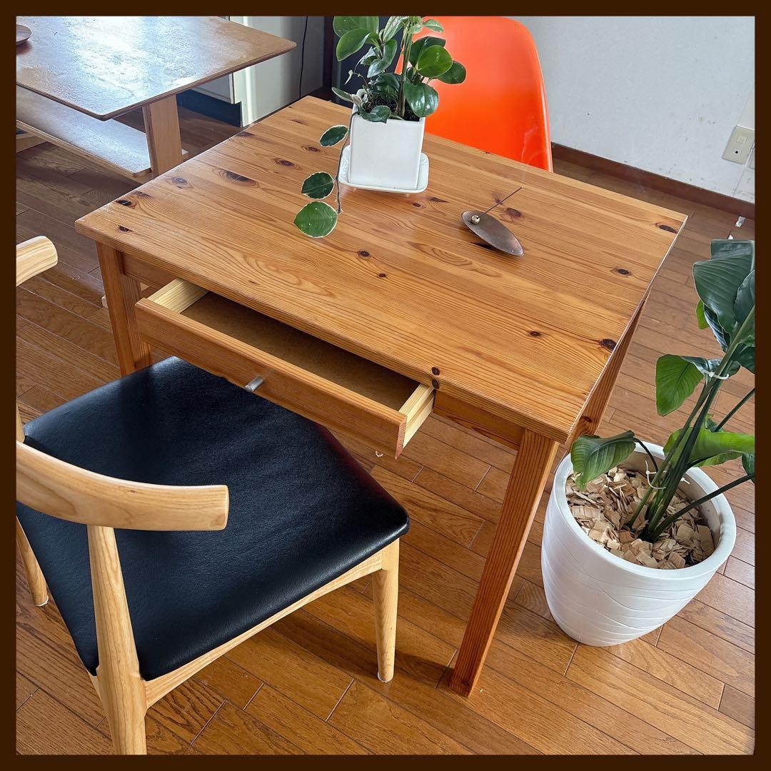 レア 廃番】MUJI 無印良品 パイン材 デスク 北欧 ヴィンテージ 75cm