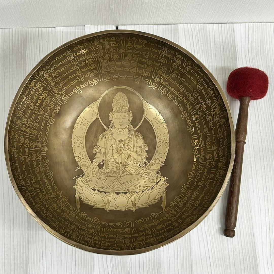 シンギングボウル 大】 直径34cm 高さ14cm