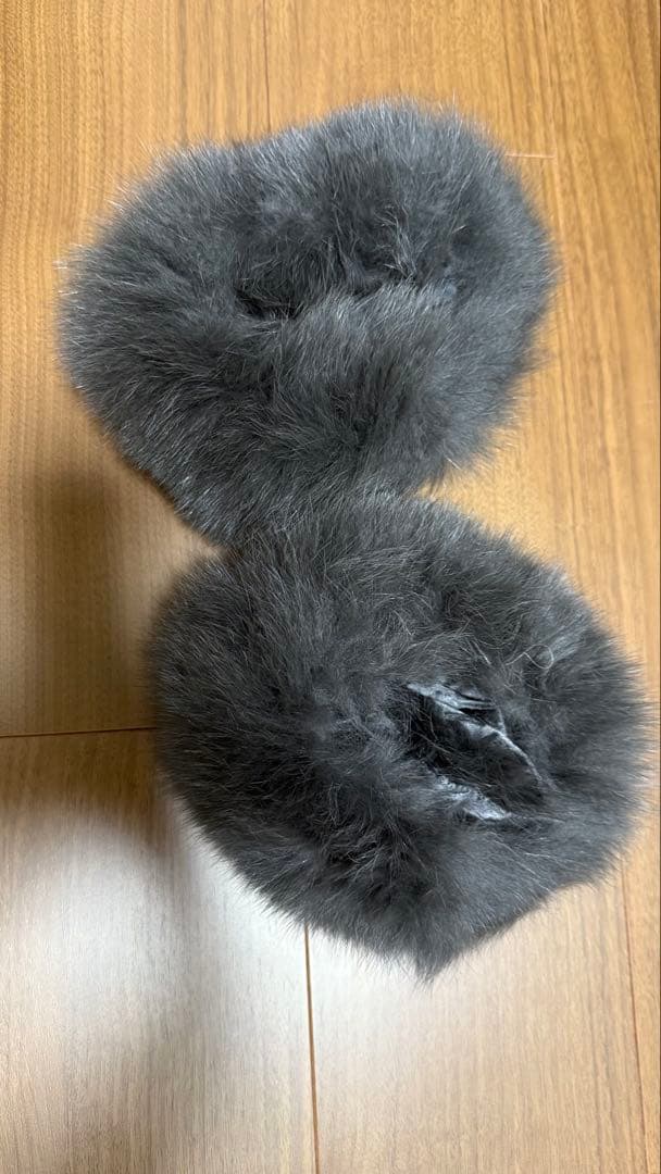 MATERIA ロングコート アンゴラ混 ベルト付 フォックスファー - メルカリ