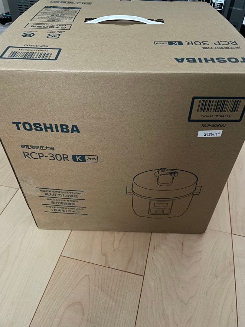 東芝 電気圧力鍋 RCP-30R K 新品未使用 RCP-30R｜電気圧力鍋｜調理器具 - 東芝