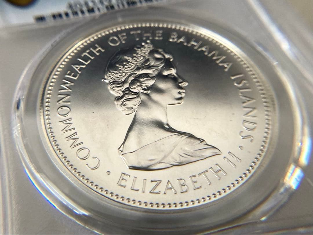 Akina-(^_-)O様専用 1971年バハマ2ドル記念銀貨☆MS68 - メルカリ