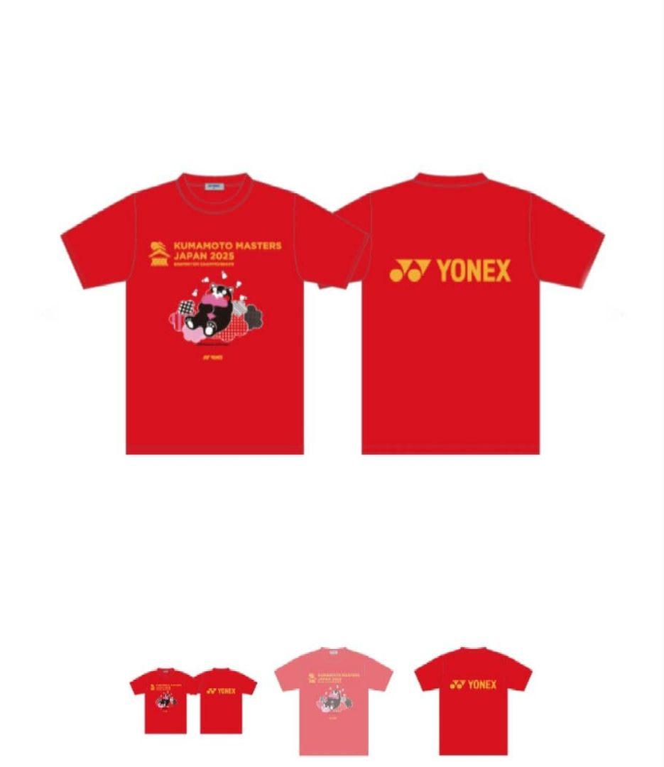 YONEXヨネックス 2025 熊本マスターズ 大会記念 くまモンTシャツ