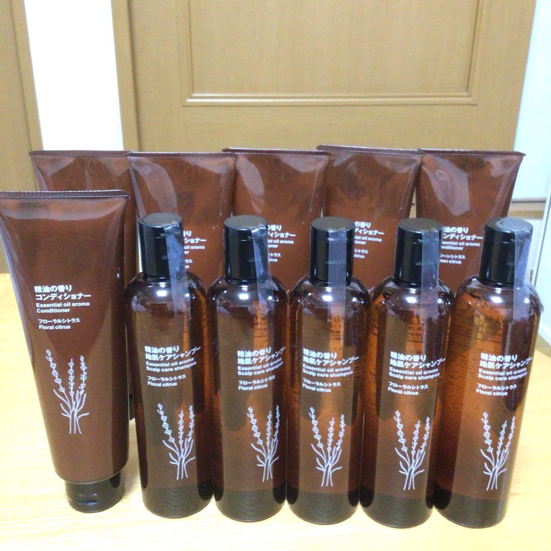 無印　精油の香り　シャンプー5本＆コンディショナー　2種　6本　セット売り かみしんプラザ】精油の香りのヘアケアシリーズ｜ 無印良品