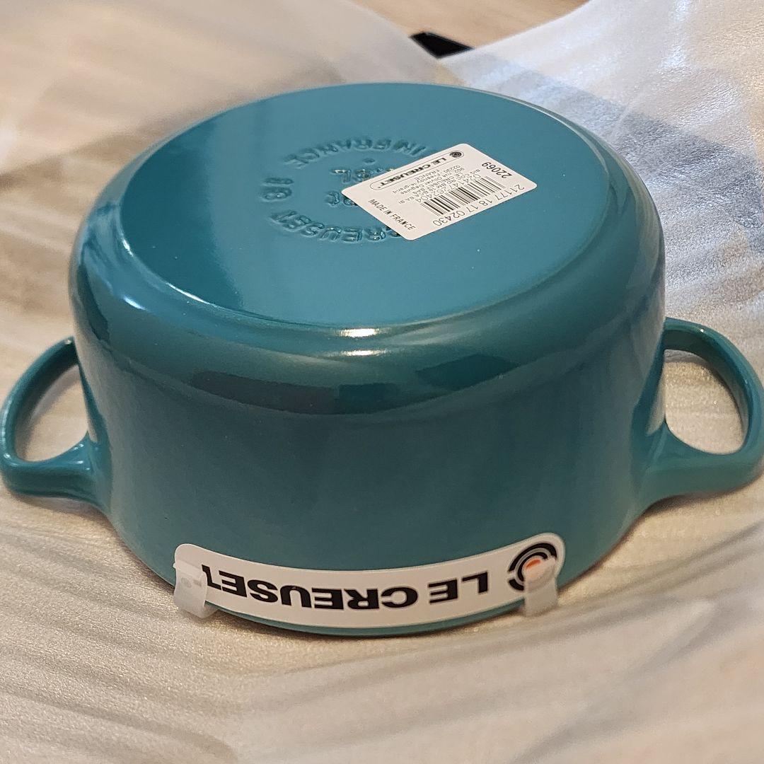 LE CREUSETルクルーゼ ココットロンド 18cmカリビアンブルー☆限定色