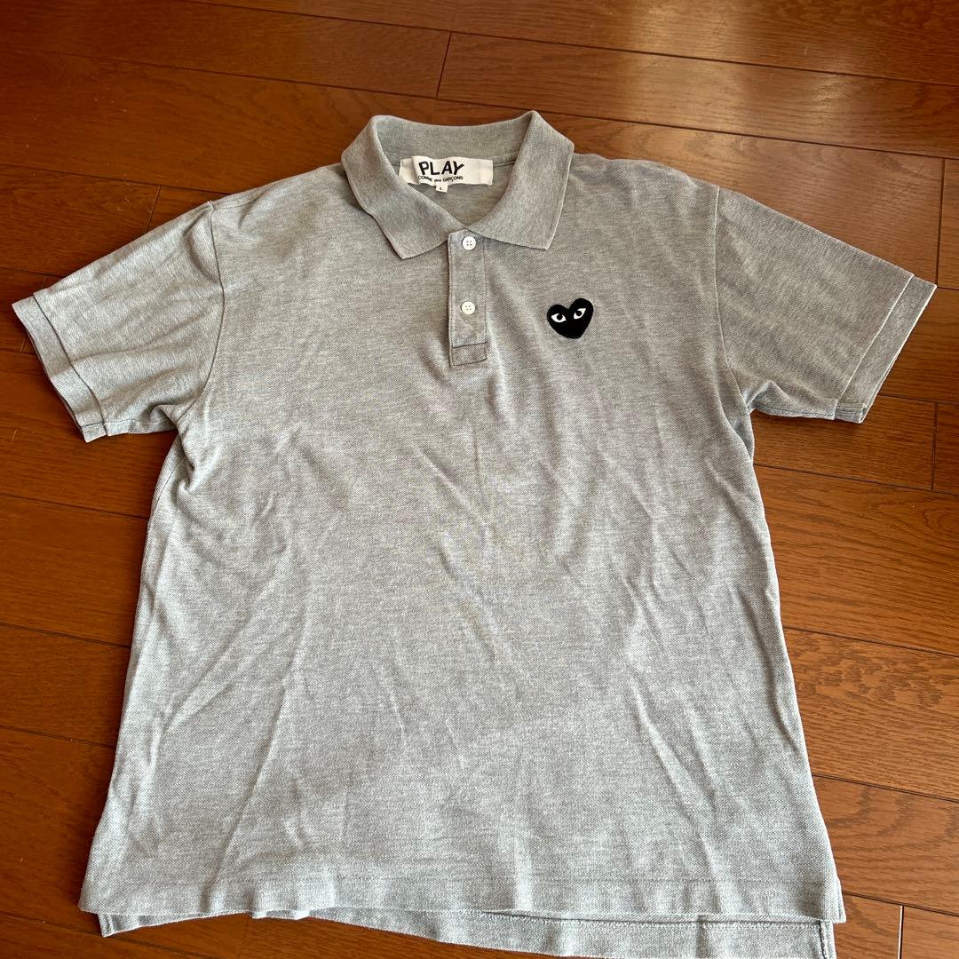 COMME des GARÇONS PLAY ポロシャツ グレー AZ-T078 - メルカリ