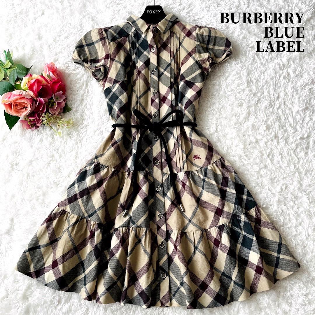 美品】BURBERRY ブルーレーベル ワンピース ノバチェック ホースロゴ