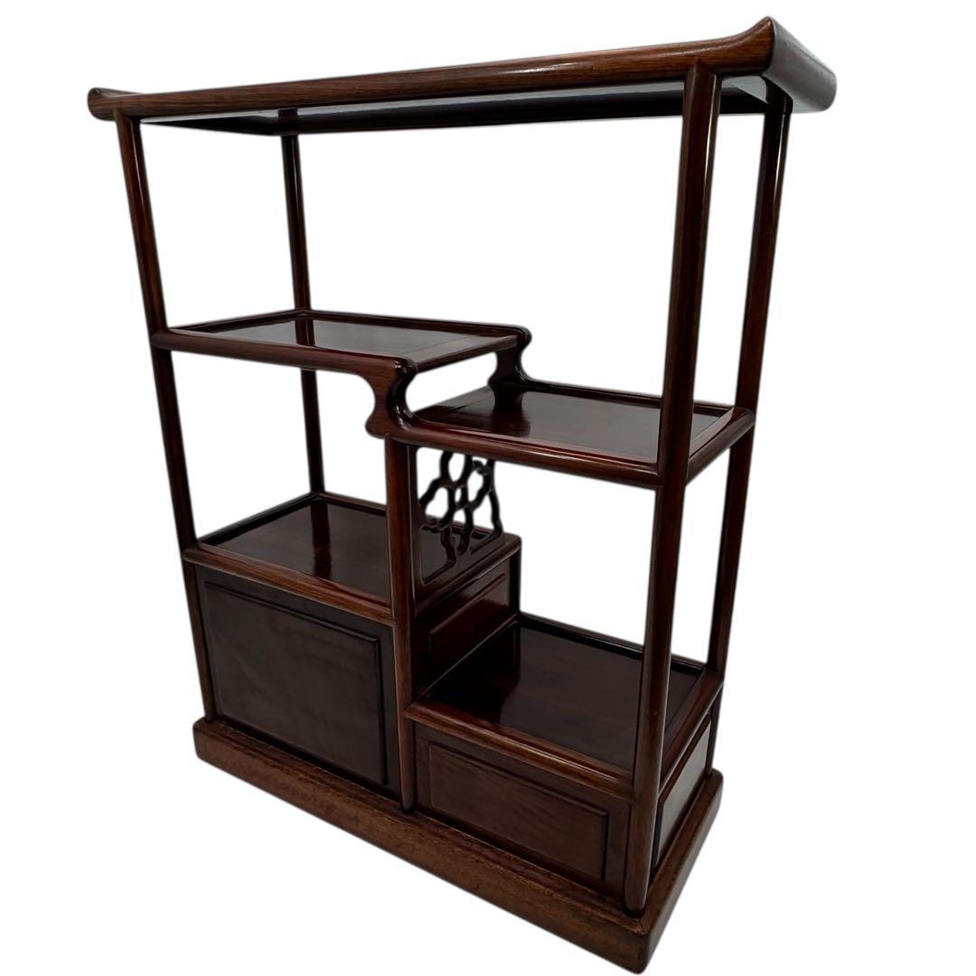 古美術柳 唐物 唐木 螺鈿違い茶棚 煎茶棚 器局