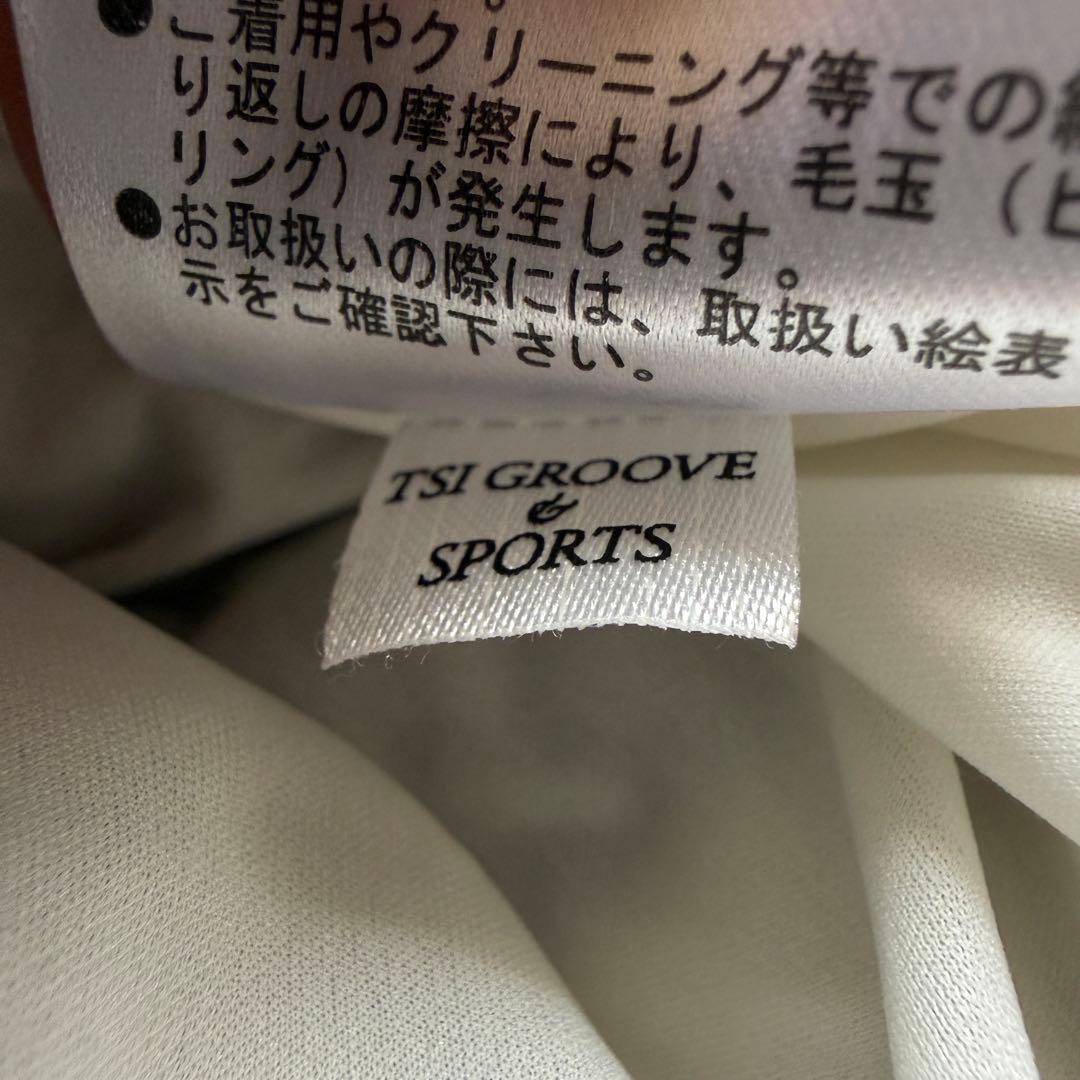 防寒 蓄熱 裏地付き パーリーゲイツ ニット L〜XL相当 紺 白 ボーダー 5