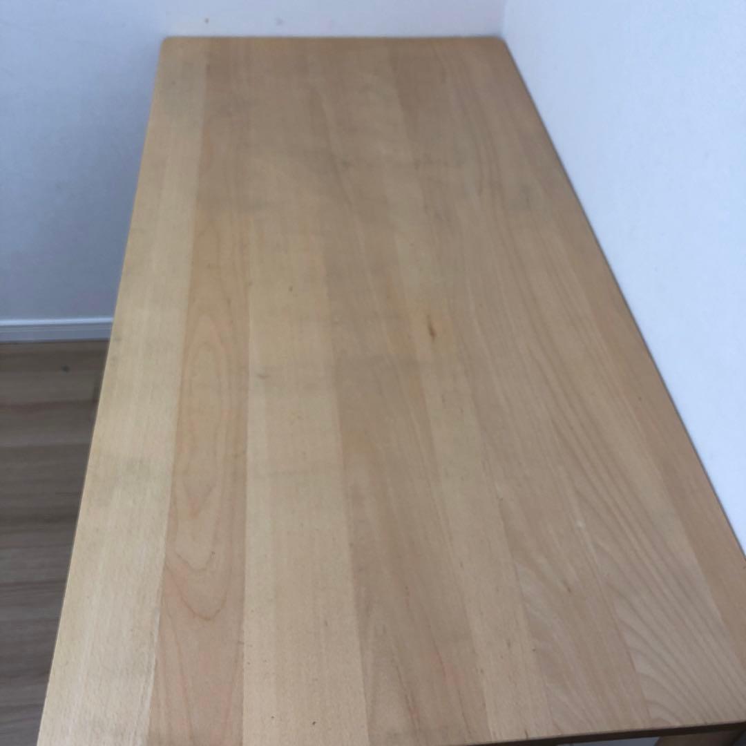 大幅値下げ 都内引き取り 無印良品 ブナ材デスク 幅120cm