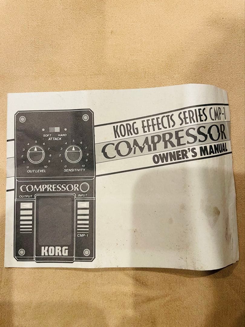 オリジナル美品 KORG CMP-1 コンプレッサーペダル【箱、取説あり