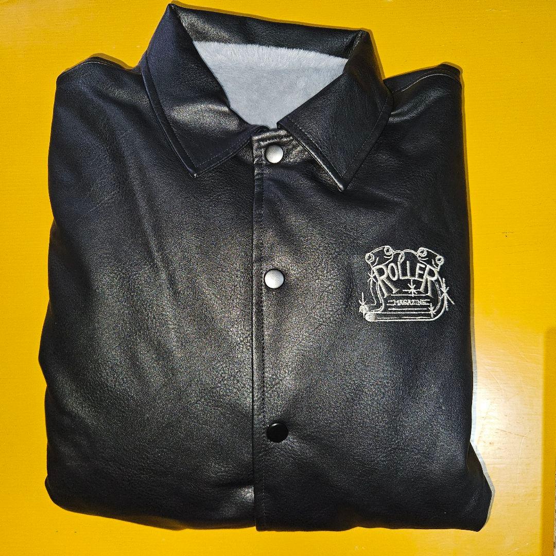 ROLLER FAKE LEATHER COACH JACKET XL 最安 - メルカリ