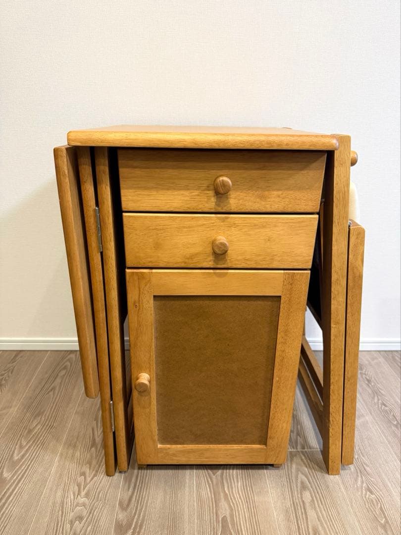 YAMAZEN 折りたたみデスク&チェアセット ミシン机