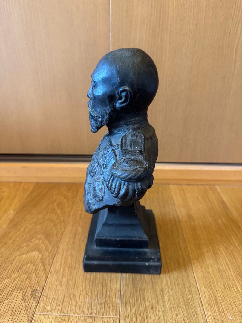舶*来様 伊藤博文 ブロンズ 銅像 真鍮 オブジェ インテリア 白井雨山 時代