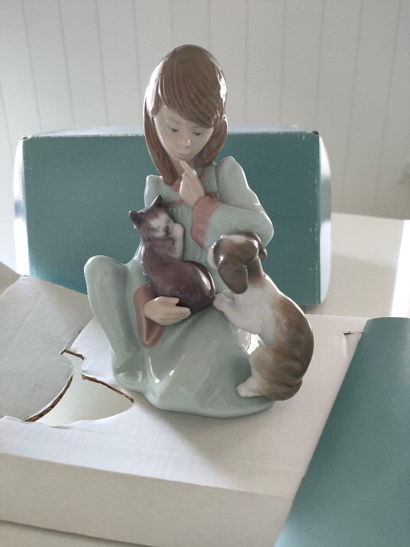 美品】LLADRO 起こしちゃだめよ #5640