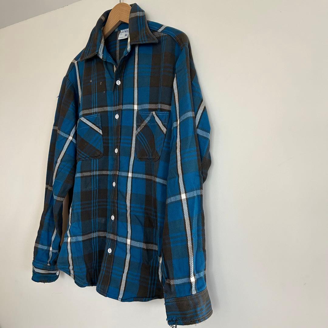 70年代 70s BIG MAC ヘビー ネルシャツ ビッグマック - メルカリ