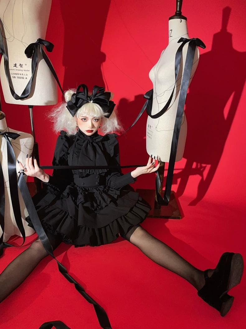 即納]CATCOCOONクラシカルドール 長袖 セットアップ 黒 - メルカリ