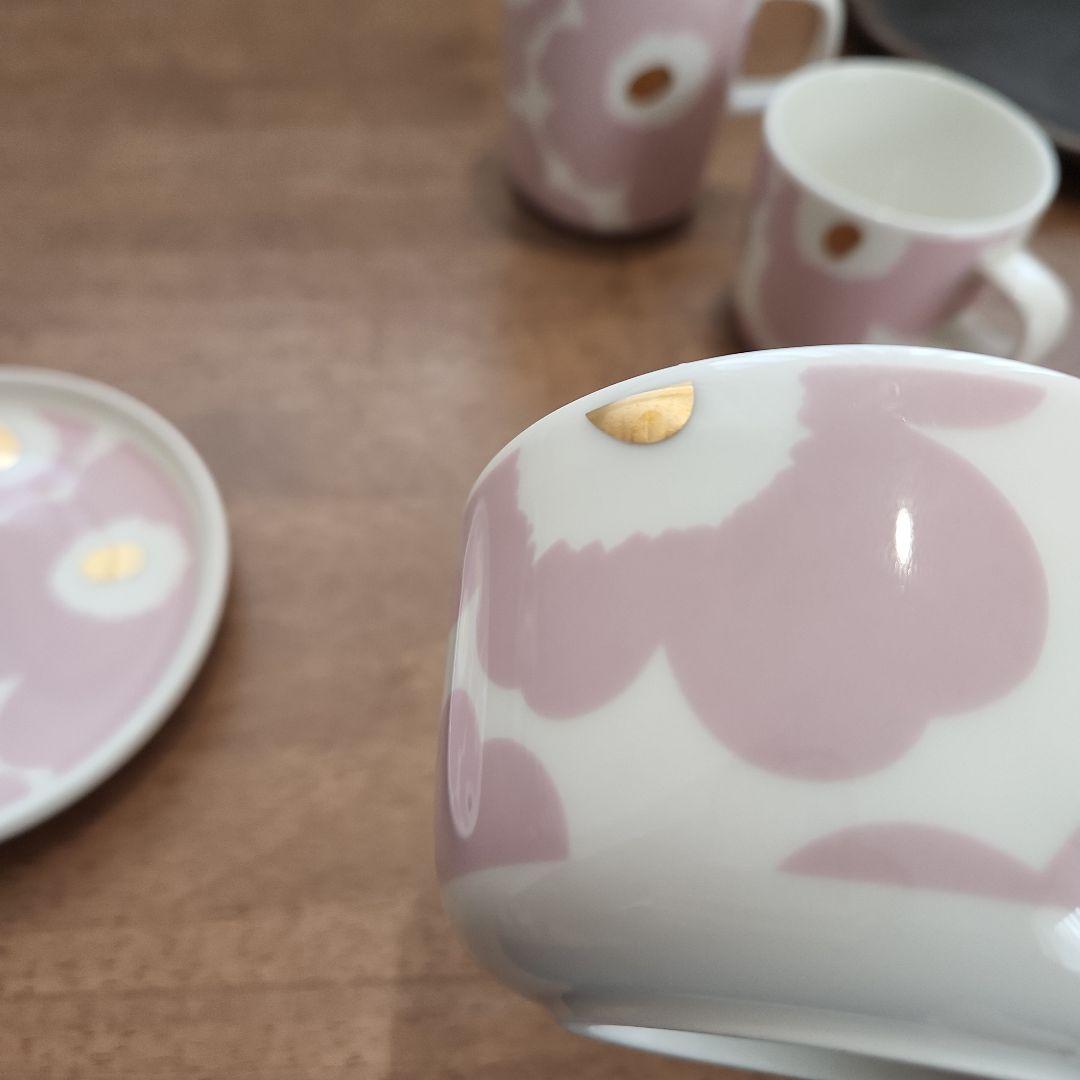 marimekko ウニッコ ピンク×ゴールド - メルカリ