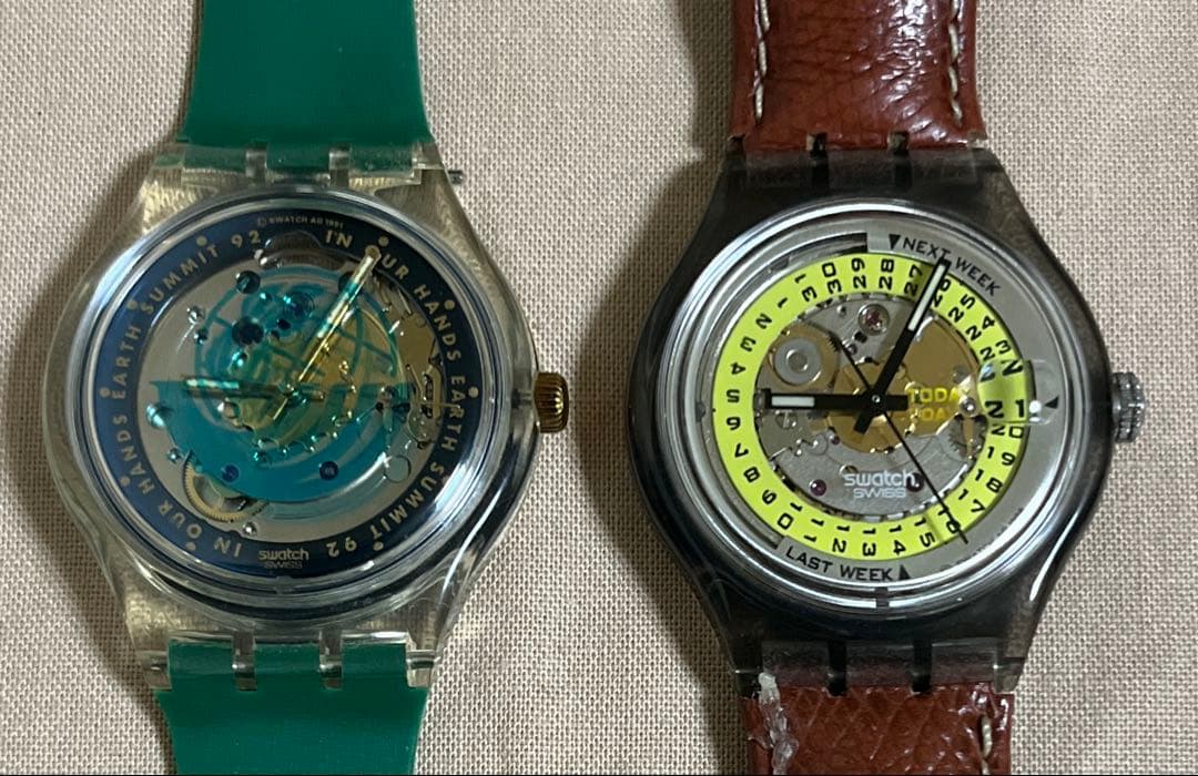 スウォッチ 90s オートマチック アースサミット＆ラストウィーク 2本セット 楽天市場】Swatch【スウォッチ】1992年 地球サミット EARTH SUMMIT