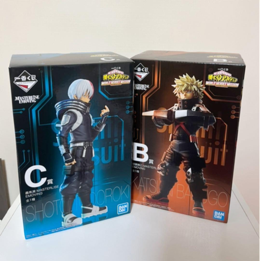 ヒロアカワールドヒーローズミッションB賞爆豪勝己 C賞轟焦凍セット