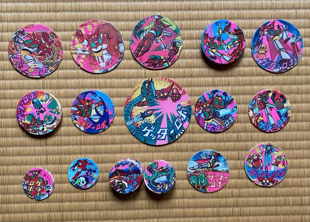 昭和レトロ メンコ マジンガーZ ゲッターロボ ライディーン 角メンコ