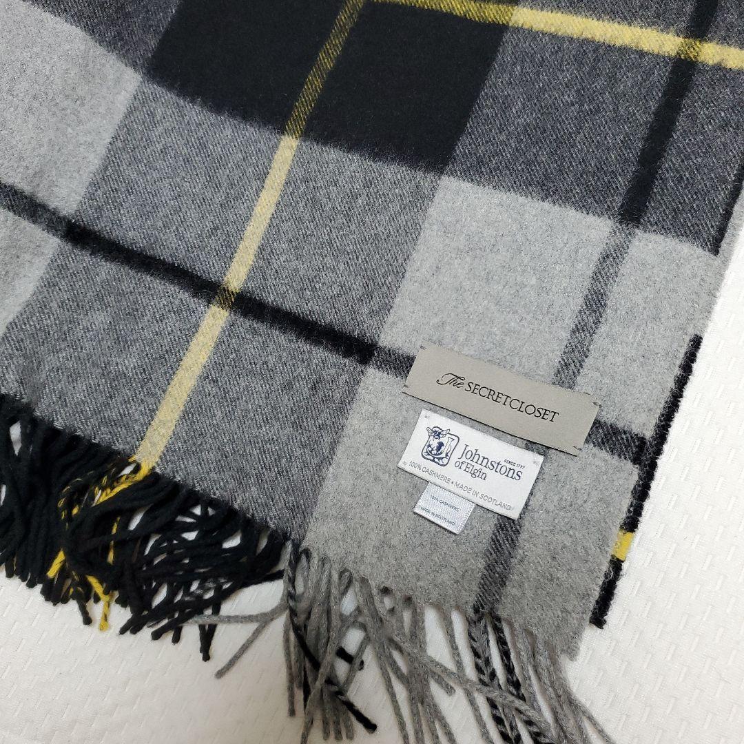 ザ シークレット クローゼット 別注 ジョンストンズ カシミヤ 大判