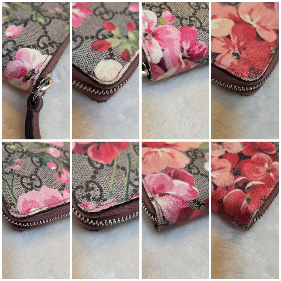 美品 GUCCI グッチ 長財布 ラウンドファスナー ブルームス PVC - メルカリ