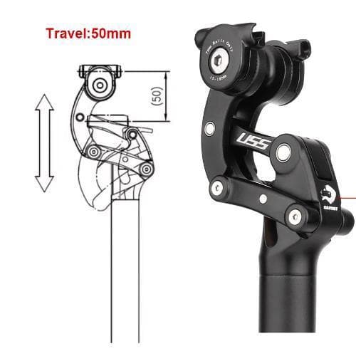 【新品】27.2mm シートポスト ショックアブソーバー アルミ SAFORT