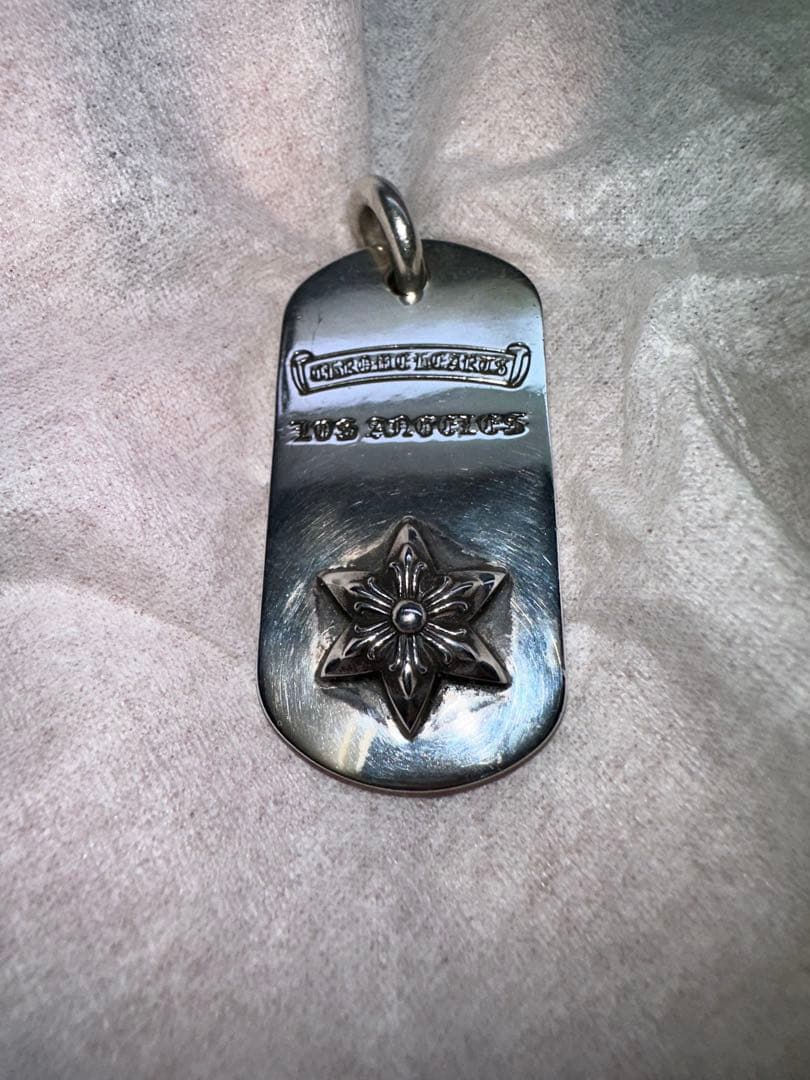 クロムハーツ】レイズドスター ドッグタグ/ペンダント LA/ロサンゼルス限定