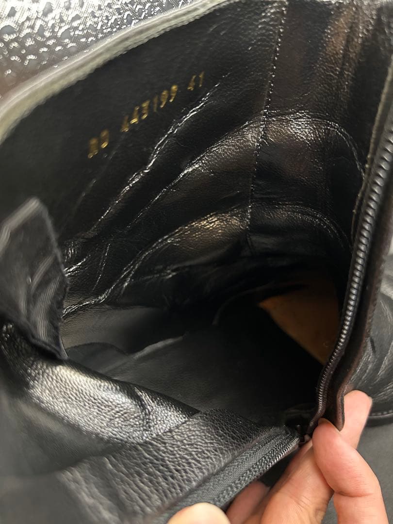 【のん】《美品》サンローラン パリ サイドジップ ブーツ ブラック 41