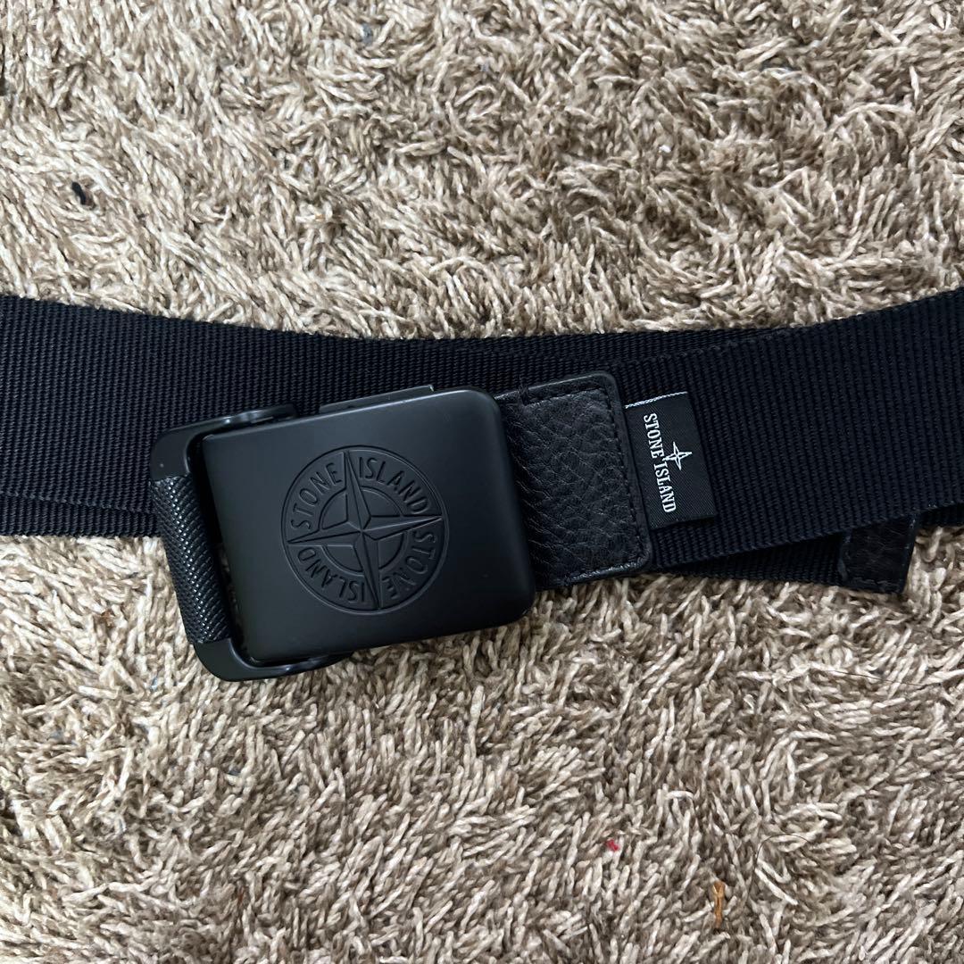 STONE  ストーン アイランド　ブラックナイロンベルト STONE ISLAND（ストーン アイランド） ベルト TAPE BELT 761594873