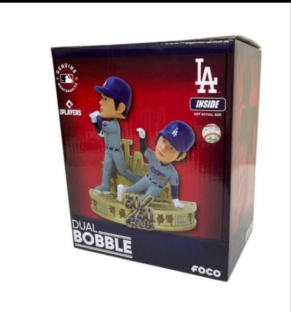 【希少】大谷翔平/ドジャース /50/50 /ボブルヘッド /ゴールド台座 ドジャース 大谷翔平 50/50クラブ ユニフォーム ゴールド 金色