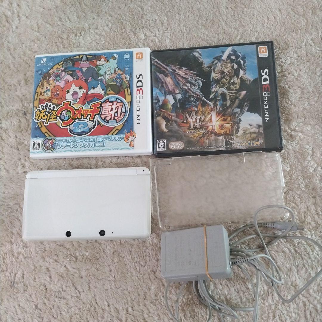 ニンテンドー3DS 本体＆充電器ホワイト　＆　ソフト2 Amazon.com: New Nintendo 3DS LL Pearl White (Japanese Imported