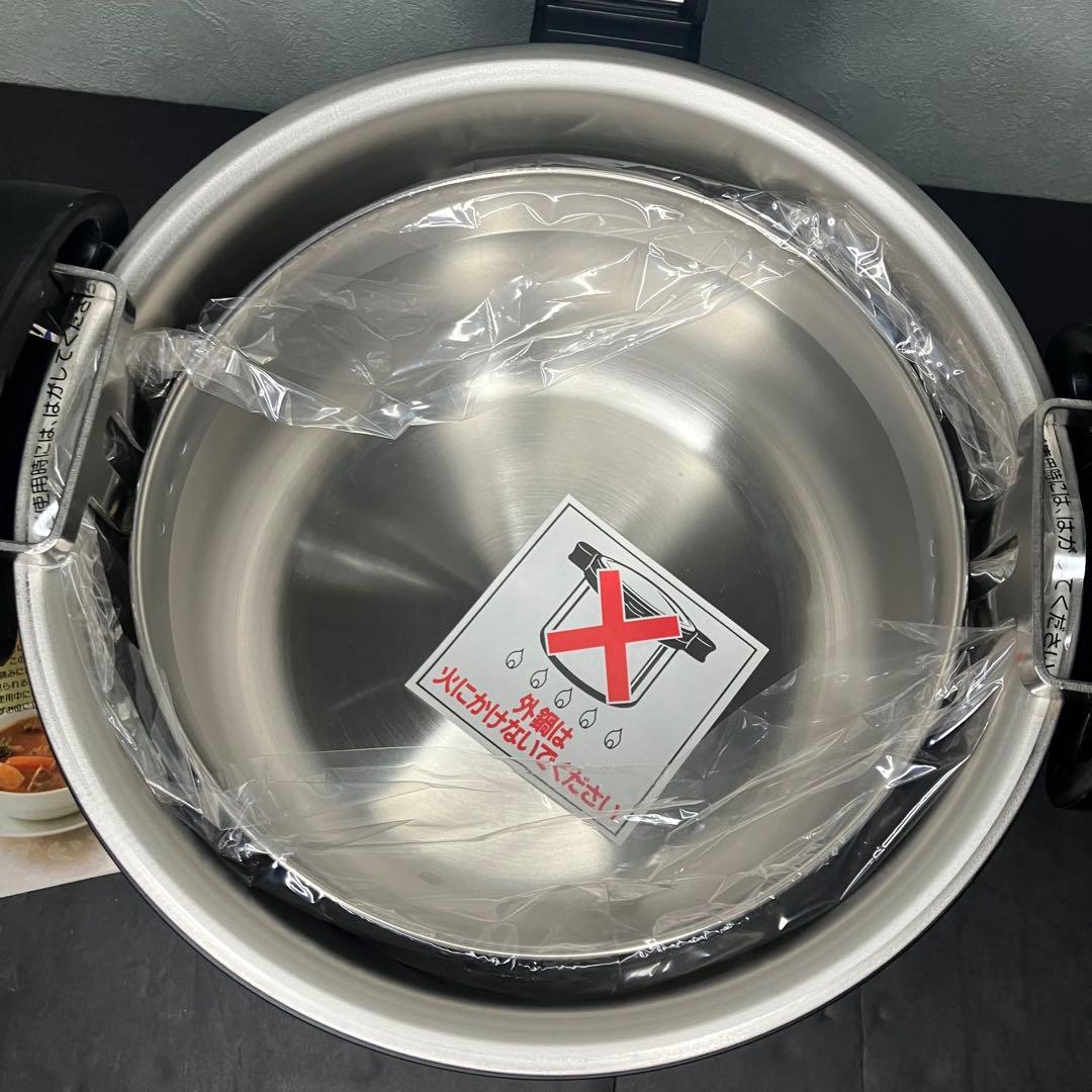 タイガー魔法瓶　保温調理鍋　まほうなべ　真空ステンレス　3.0L 未使用品