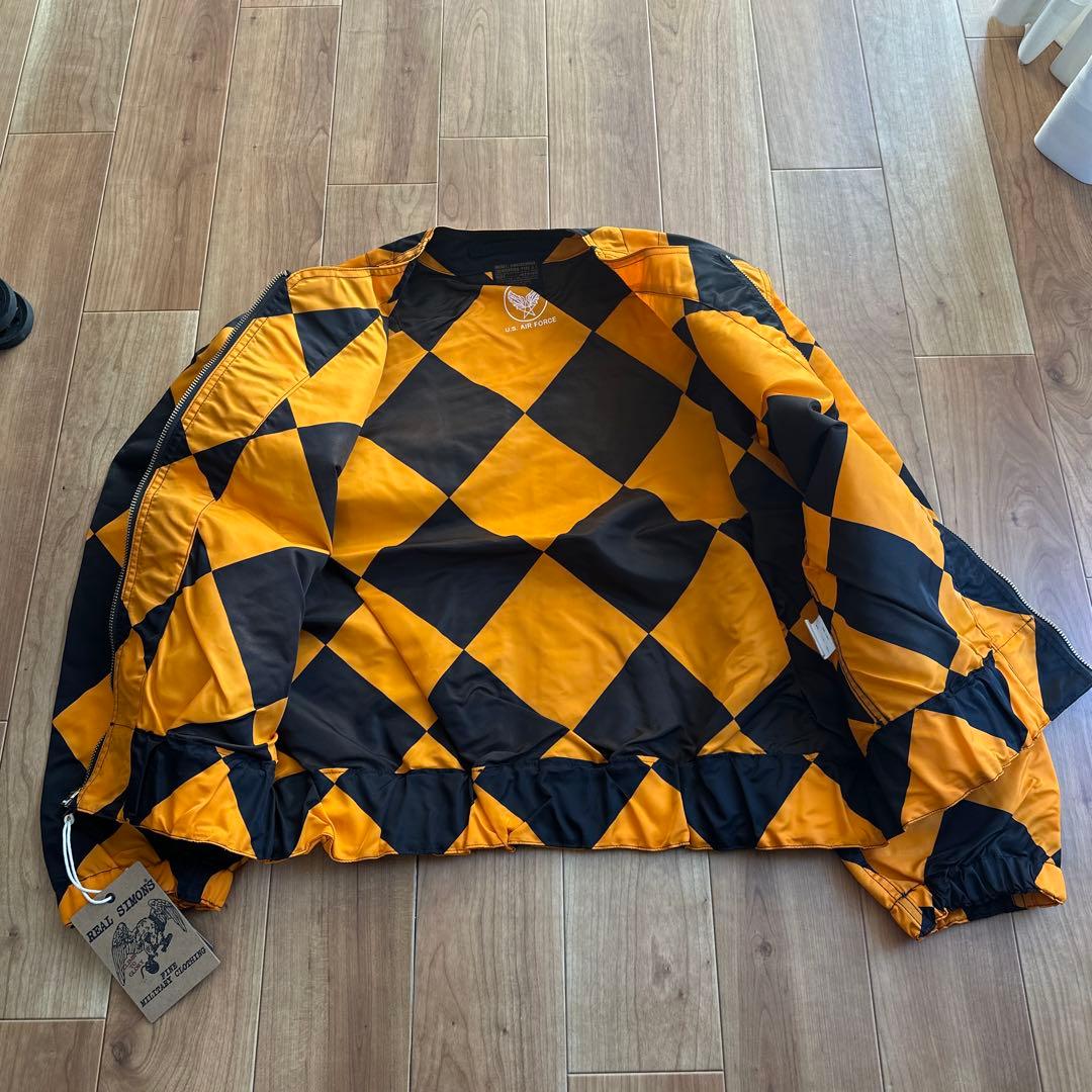 G-1 ラインクルーマンジャケット オレンジ Mサイズ ファッション